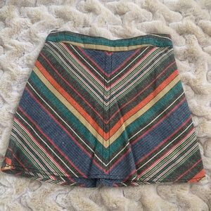 Free People, multi color/rainbow skirt. Size 2